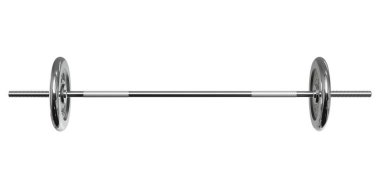 Demir Halter, 20 kg ya da 44 lb plakalı, yan görüşlü, beyaz arka planda izole edilmiş. 3B illüstrasyon