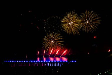 Doha, Katar - 12 Nisan 2024: Katara Kültür Köyü Kurban Bayramı.