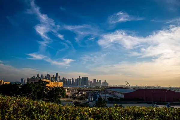 Doha Katar şehri manzarası 