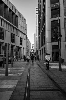 Msheireb, Katar - 23 Şubat 2024: Msheireb 'deki binanın mimarisi, şehrin kalbi.