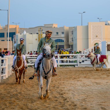 DOHA, Katar - 13 Aralık 2024: Katar Ulusal Günü 