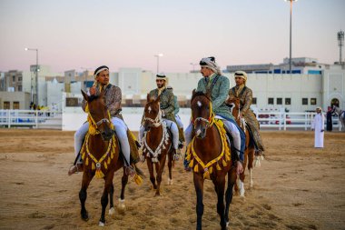 DOHA, Katar - 13 Aralık 2024: Katar Ulusal Günü. 