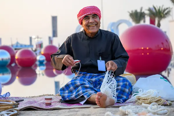 DOHA, Katar - 13 Aralık 2024: Katar Ulusal Günü 