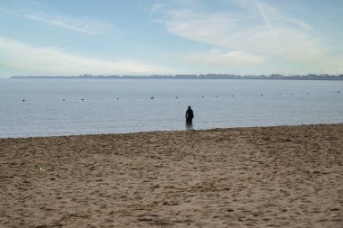 Wakra, Katar: 8 Mart 2024: Katar 'da güzel plajlar. Al Wakr