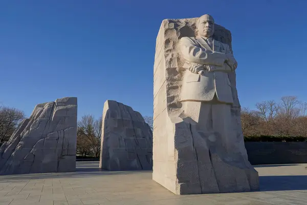Martin Luther King Gedenkstatue Washington lizenzfreie Stockfotos