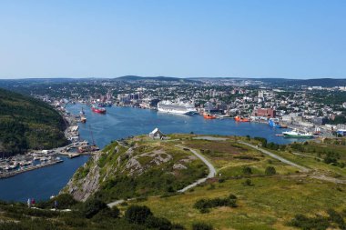 St Johns Limanı Newfoundland Signal Hill 'den görüldüğü gibi