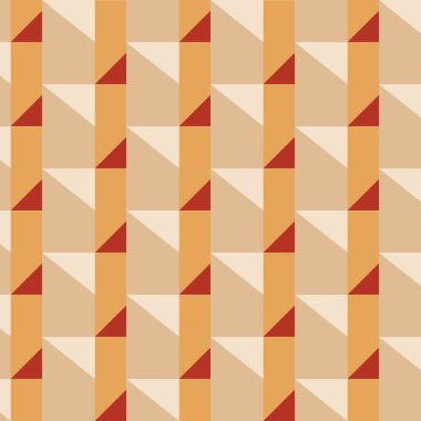 Kare ve üçgenli kusursuz geometrik desen