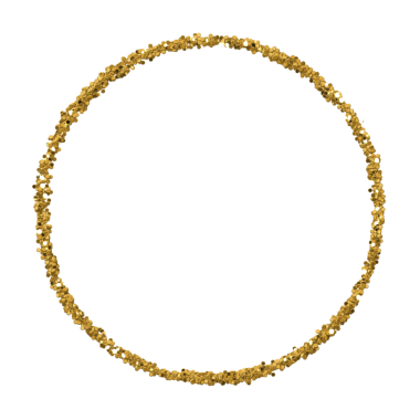 Altın parıltılı çerçeve, geniş bir proje yelpazesi için izole edilmiş dairesel element. Süsleme için soyut yaldızlı ışıltılı parçacıklar.