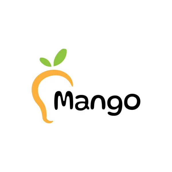 Diseño Del Logotipo Fruta Fresca Orgánica Vector — Vector de stock