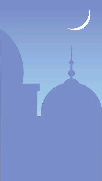Islamische Hintergrundvorlage Für Social Media Story Vorlage Mit Kopierraum Eps — Stockvektor