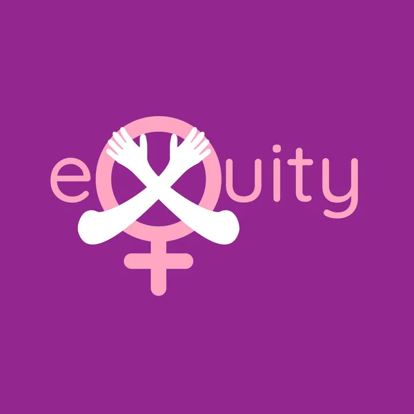 Design International Women Day Embrace Equity Theme Eps Vector File — Image vectorielle