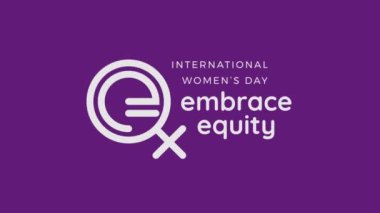 Uluslararası Kadınlar Günü 'nü eşitlik temasıyla kutlamak için 2d animasyon tasarımı