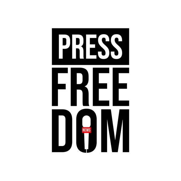 Design Pour Célébrer Journée Mondiale Liberté Presse Mai — Image vectorielle
