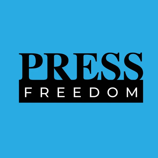 Design Celebrating World Press Freedom Day May — Stock Vector