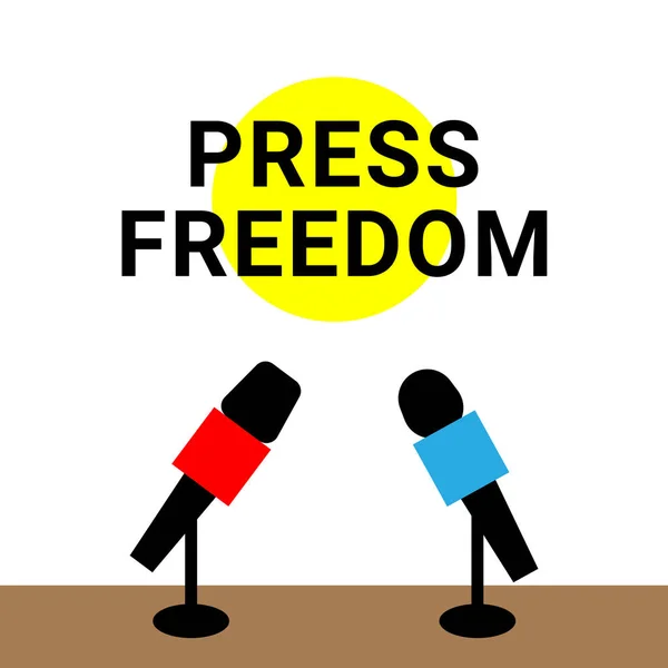 Suunnittelu Maailman Lehdistönvapauden Päivän Kunniaksi Toukokuuta — vektorikuva