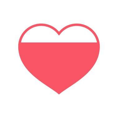 Sevgi derecelendirmesi için dizayn, vektör içinde kalp ikonu ile geri bildirim derecesi