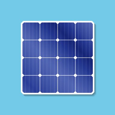 Güneş paneli enerji illüstrasyonu, yenilenebilir enerji kaynakları hakkında tasarım