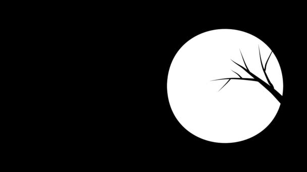 Графический Дизайн Хэллоуине Черном Матовом Фоне — стоковое видео