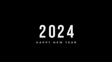 2024 yılına ait hareketli grafik tasarım. 4k