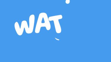 Barış temalı Dünya Su Günü için Motion Design