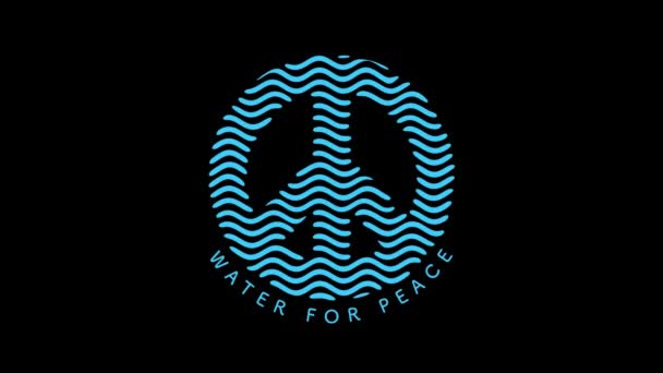 Motion Design Zum Weltwassertag Mit Dem Thema Wasser Für Den — Stockvideo