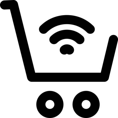 Elektronik ticaret platformları, online mağazalar ve perakende uygulamaları için mükemmel bir alışveriş arabası ikonu. Alışveriş eylemlerini belirtmek, ögeleri el arabasına eklemek ve çıkış işlemlerini kontrol etmek için ideal.