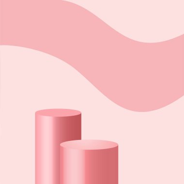 Ürün fotoğrafçılığı için tasarlanmış canlı, çok renkli bir arka plan. Vektör illüstrasyonunda pürüzsüz gradyanlar ve dinamik şekiller yer almaktadır, kozmetik ürünleri vurgulamak ve geliştirmek için mükemmeldir.