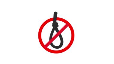 Yasak bir sembolle işaretlenmiş, siyah, beyaz ve yeşil ekran arkaplanlarına karşı işlenmiş, intihar önleme bilincini artıran etkili bir animasyon..