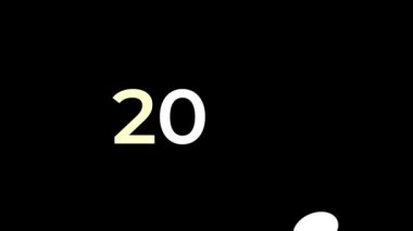 Unutulmaz bir geri sayım deneyimi için canlı efektler ve canlı geçişlerle dolu dinamik bir 2025 metin animasyonuyla yeni yılı kutlayın..