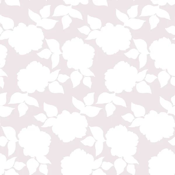 Розы Бесшовный Узор Текстиля Пастельного Цвета Фона — стоковый вектор