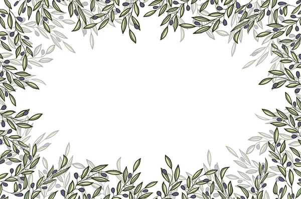 Vektorbakgrund Med Träd Dekoration Vegansk Mat Illustration — Stock vektor