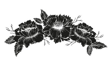 Chines peon siluet vektör çizimi 