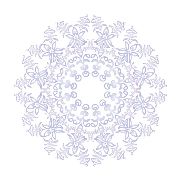 Mandala Spirit Ornamental Runde Spitze Design Vektor Isolieren Auf Weißem — Stockvektor