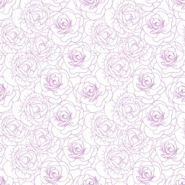 Kamelya pembe çizgisi, kusursuz çiçek deseni. Bahar için narin bir çiçek başı, kız işi bir arka plan. Tekstil, albüm, kumaş, duvar kağıdı, kart, davet için vektör illüstrasyonu