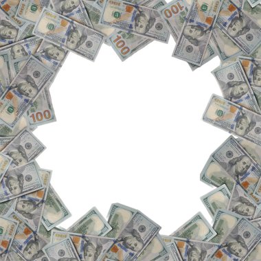 100 'lük banknotlar da dahil olmak üzere çeşitli banknotlarda bir dizi para gösteriliyor. Zenginlik ve bolluk kavramı, sayısız banknot görsel olarak çarpıcı ve etkileyici bir görüntü oluşturur.