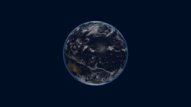 Parlak detayları ve ışık ışınlarıyla dolu bir toprak küresi. 3d illüstrasyon oluşturucu