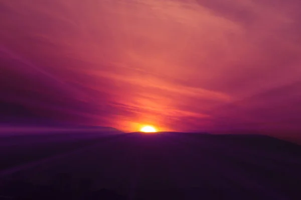 Солнечный Луч Захода Солнца Свет Естественный Фон — стоковое фото