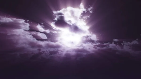 Lua Cheia Céu Nuvem Noite Ilustração Renderização — Fotografia de Stock