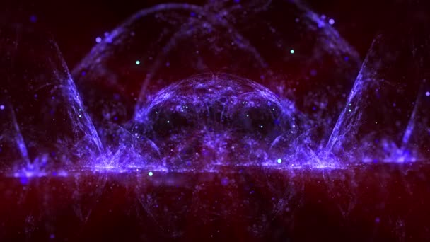 Burbuja Partículas Movimiento Abstracto Espacio — Vídeos de Stock