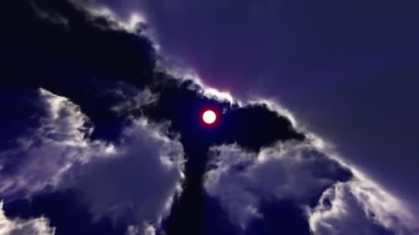 Niebo Słońce Promień Światło Czas Upływu — Wideo stockowe
