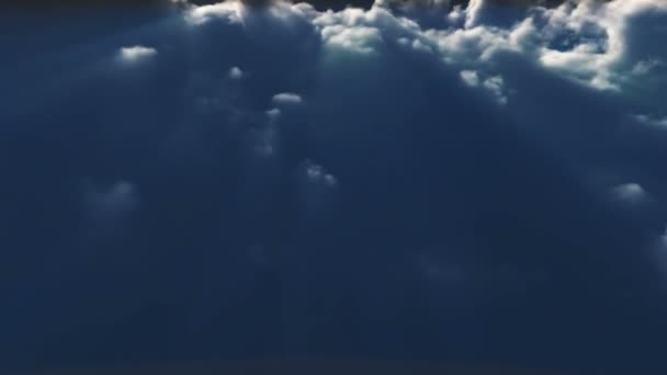 Вище Проміжок Часу Темних Хмар — стокове відео