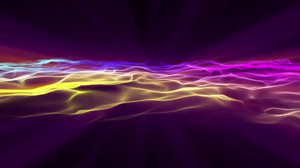 Nebulosa Cor Onda Luz Brilho Movimento Abstrato — Vídeo de Stock