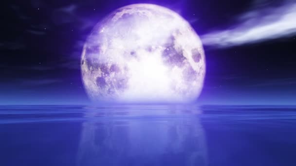 Mer Pleine Lune Lumière — Video