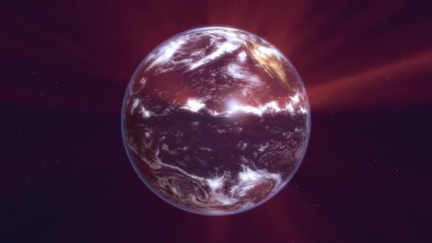 Φως Ακτίνων Πλανήτη Καθιστούν — Αρχείο Βίντεο