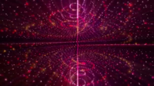 Ruimte Licht Straal Kosmos Spiraal — Stockvideo
