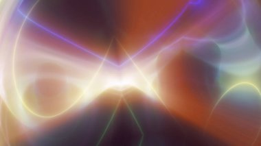 background neon line wave 3d rendering illustration