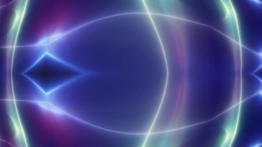 background neon line wave 3d rendering illustration