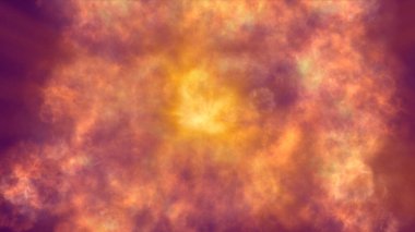 Uzayda ateş patlaması, soyut illüstrasyon