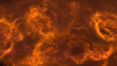 Uzayda ateş patlaması, soyut illüstrasyon