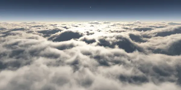 Όνειρο Πετούν Πάνω Από Σύννεφα Φως Ακτίνα Απόδοση Εικονογράφηση — Φωτογραφία Αρχείου